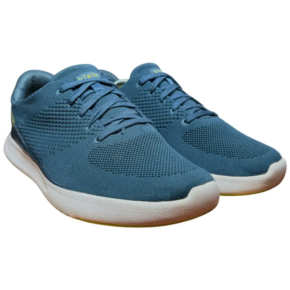 KIZIK Lima Men's 13 Tidepool Teal Blue Hands Free Sneakers Slip On Shoes Knit - Picture 2 of 15